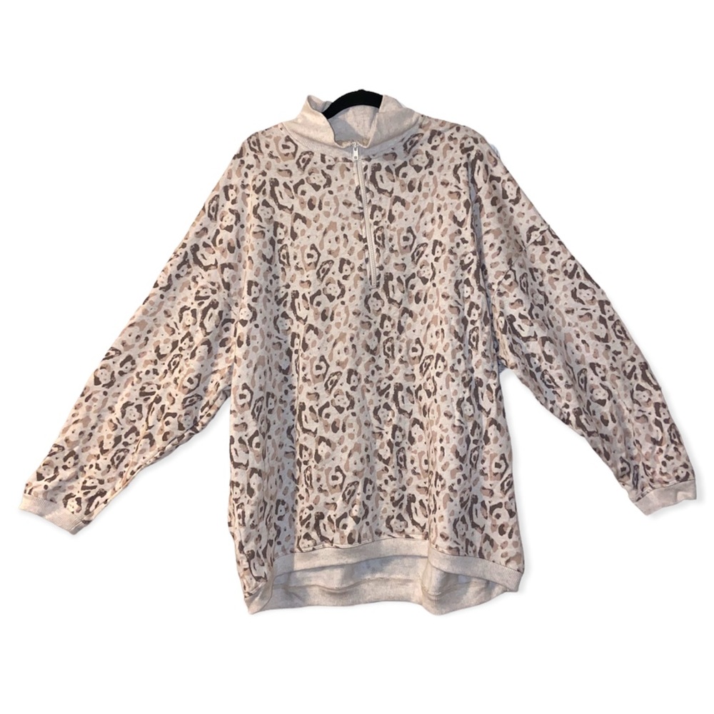 NWOT- American eagle Aerie woman’s leopard sweatshirt